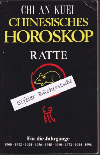 Beispielbild fr Chinesisches Horoskop. Ratte [Perfect Paperback] zum Verkauf von tomsshop.eu