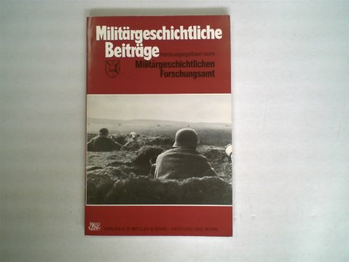 Beispielbild fr Militrgeschichtliche Beitrge Heft Nr. 4 zum Verkauf von Bernhard Kiewel Rare Books