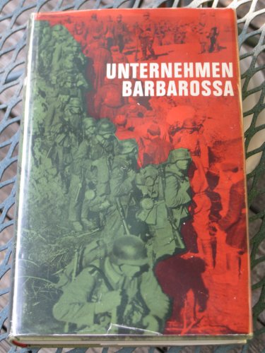 Beispielbild fr Unternehmen Barbarossa zum Verkauf von Versandantiquariat Felix Mcke