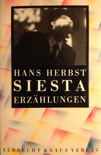 Stock image for Siesta : Erzhlungen for sale by Raritan River Books