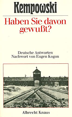 Beispielbild fr Haben Sie davon gewut? Deutsche Antworten zum Verkauf von Versandantiquariat Felix Mcke