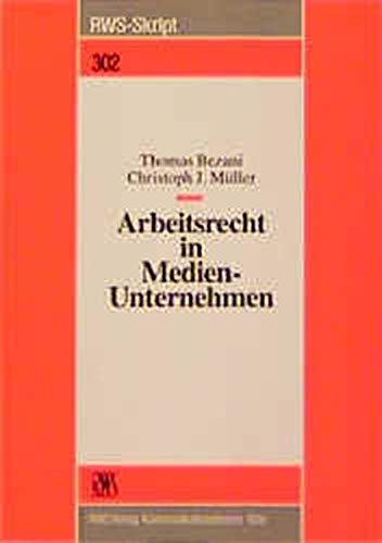Stock image for Arbeitsrecht in Medienunternehmen for sale by medimops