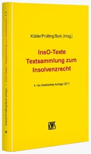 9783814519999: InsO-Texte: Textsammlung zum Insolvenzrecht