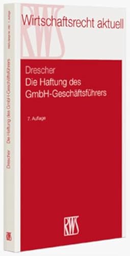 Stock image for Die Haftung des GmbH-Geschftsfhrers for sale by medimops