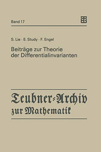 Imagen de archivo de Beitrage zur Theorie der Differentialinvarianten (Teubner-Archiv zur Mathematik, 17) (German Edition) a la venta por Zubal-Books, Since 1961