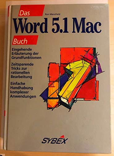 Stock image for Das Word 5.1 Mac Buch for sale by medimops