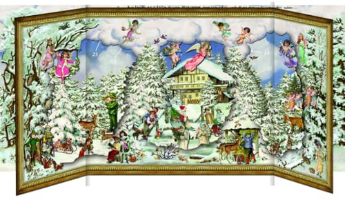 9783815789827: Coppenrath - Traditional Alpine Christmas with Slide-In Figures - Special Advent Calendar