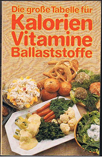 Die große Tabelle für Kalorien Vitamine Ballaststoffe - Klingenfuß Annette