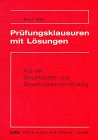 Beispielbild fr Prfungsklausuren mit Lsungen, 1997 zum Verkauf von Buchmarie