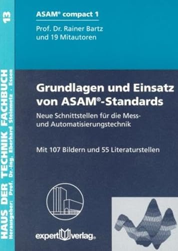 9783816920410: Grundlagen und Einsatz von ASAM-Standards: Neue Schnittstellen fr die Mess- und Automatisierungstechnik: 13