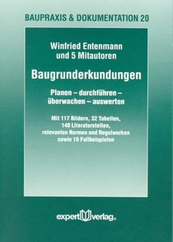 9783816925132: Baugrunduntersuchungen und andere Erkundungsverfahren