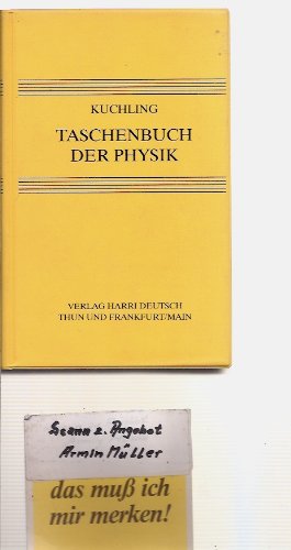 Beispielbild fr Taschenbuch der Physik. (6781 721) zum Verkauf von medimops