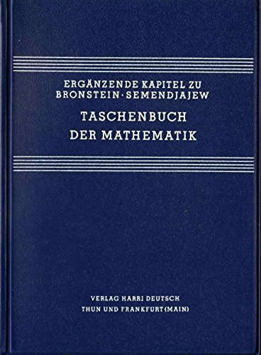 9783817110513: Taschenbuch der Mathematik. Ergnzende Kapitel