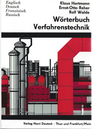 9783817110971: Dictionary of Process Engineering