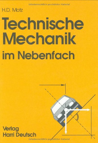 9783817113712: Technische Mechanik im Nebenfach.