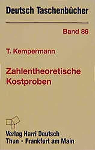 Beispielbild fr Deutsch Taschenbcher, Nr.86, Zahlentheoretische Kostproben zum Verkauf von medimops