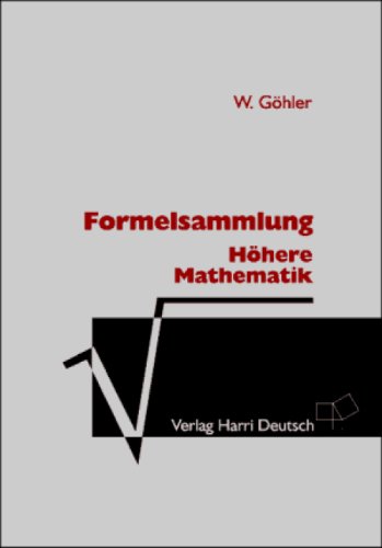 Beispielbild fr Formelsammlung Hhere Mathematik zum Verkauf von medimops