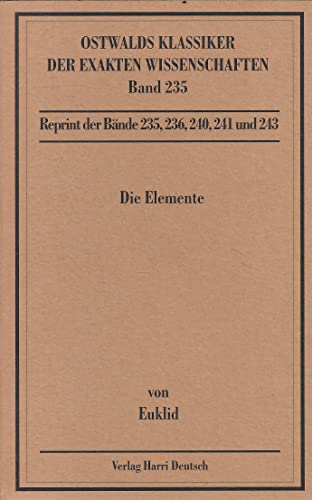 9783817132355: Die Elemente, Buch 1-13 (Livre en allemand)