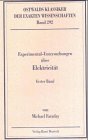 Beispielbild fr Experimentaluntersuchungen ber Elektricitt: Experimentaluntersuchungen ber Elektricitt 1: Bd 1 zum Verkauf von medimops