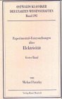 Experimentaluntersuchungen über Elektricität (in drei Bänden), Band 1. (= Ostwalds Klassiker der exakten Wissenschaften, Band 292) - Faraday, Michael, S. Kalischer und Friedrich Steinle