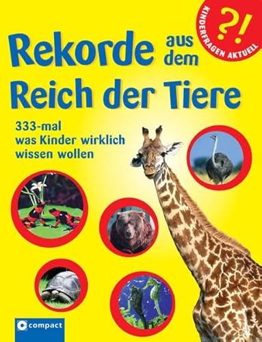 Beispielbild fr Rekorde aus dem Reich der Tiere: 333-mal was Kinder wirklich wissen wollen [Gebundene Ausgabe] Feryal Kanbay (Autor) - empfohlenes Alter: 6 - 12 Jahre Ein abwechslungsreiches und spannendes Buch fr Kinder zwischen 6 und 12 Jahren zu den interessantesten und wichtigsten Rekorden aus dem Reich der Tiere.In diesem Buch erfahren Kinder im Alter von sechs bis zwlf Jahren alles Wissenswerte ber die 333 interessantesten und wichtigsten Rekorde aus dem Reich der Tiere. Auf abwechslungsreiche und spannende Weise lernen die jungen Leser so das Verhalten, den Lebensraum und die Artenvielfalt der Tierwelt kennen, die in die Bereiche Land, Wasser und Luft eingeteilt sind. Auf sechs Doppelseiten und in Zusatzksten gibt es Extra-Infos ber die einzelnen Tierklassen (Sugetiere, Amphibien, Vgel, Fische, Reptilien, Insekten&Spinnen). Die Texte laden nicht nur zum Schmkern ein, sondern ermglichen auch das Nachschlagen wissenswerter Tatsachen. zum Verkauf von BUCHSERVICE / ANTIQUARIAT Lars Lutzer