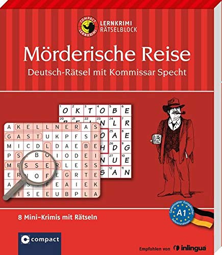 Stock image for M rderische Reise - Deutsch-Rätsel (Niveau A1): Lernkrimi-Rätselblock mit rund 80 Rätseln in 8 Mini-Krimis for sale by WorldofBooks