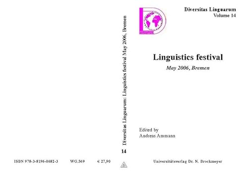 9783819606823: Linguistics festival. May 2006, Bremen