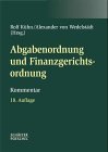 9783820205923: Abgabenordnung: Finanzgerichtsordnung, Nebengesetze (German Edition) [Unbound...