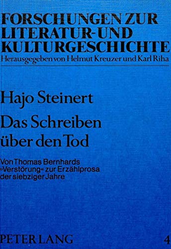 Beispielbild fr Das Schreiben ber den Tod. zum Verkauf von SKULIMA Wiss. Versandbuchhandlung