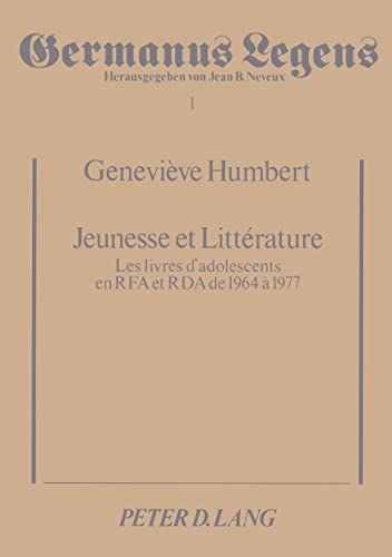 Beispielbild fr Jeunesse et littrature. zum Verkauf von SKULIMA Wiss. Versandbuchhandlung