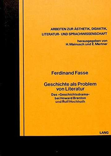 Imagen de archivo de Geschichte als Problem von Literatur. a la venta por SKULIMA Wiss. Versandbuchhandlung