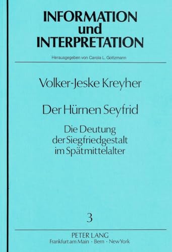 Beispielbild fr Der Hrnen Seyfrid. zum Verkauf von SKULIMA Wiss. Versandbuchhandlung