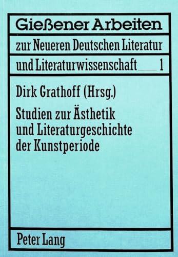 Imagen de archivo de Studien zur sthetik und Literaturgeschichte der Kunstperiode. a la venta por SKULIMA Wiss. Versandbuchhandlung