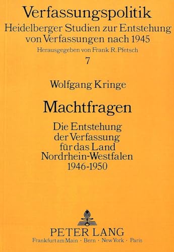 Stock image for Machtfragen. for sale by SKULIMA Wiss. Versandbuchhandlung