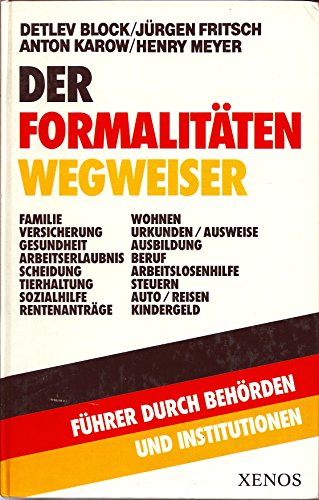Stock image for Formalitten-Wegweiser for sale by Versandantiquariat Felix Mcke