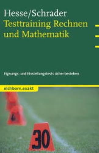 Stock image for Testtraining Rechnen und Mathematik for sale by medimops