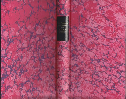 Imagen de archivo de Kaspar Hauser (Die Andere Bibliothek) (German Edition) a la venta por Midtown Scholar Bookstore
