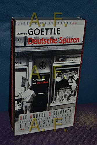 Stock image for Deutsche Spuren. Erkenntnisse aus Ost und West. Die Andere Bibliothek for sale by medimops