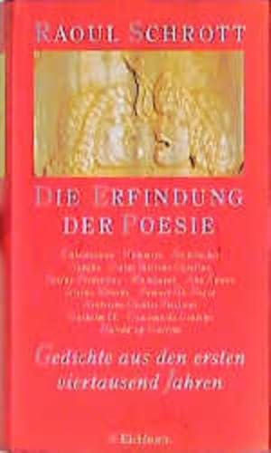 Beispielbild fr Die Erfindung der Poesie. Die Andere Bibliothek - Erfolgsausgabe zum Verkauf von medimops