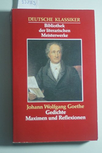 Stock image for Gedichte - Maximen und Reflexionen for sale by Sammlerantiquariat