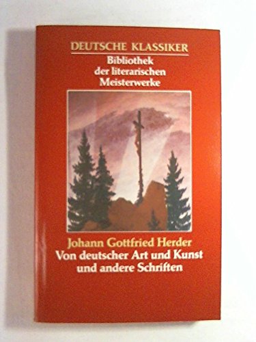 Stock image for Von deutscher Art und Kunst und andere Schriften for sale by Sammlerantiquariat
