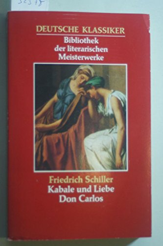 Beispielbild fr Kabale und Liebe - Don Carlos zum Verkauf von Versandantiquariat Felix Mcke