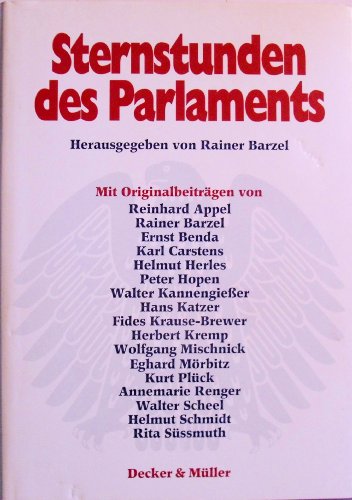 Stock image for Sternstunden des Parlaments for sale by medimops