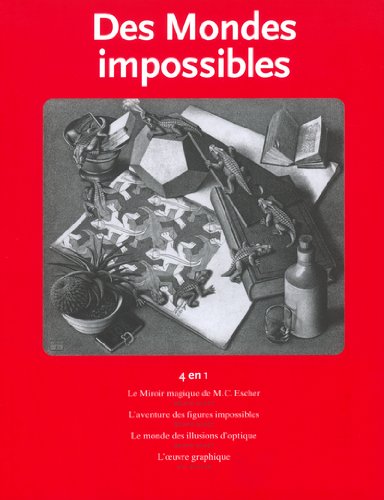 Imagen de archivo de Des mondes impossibles : Le miroir magique de MC Escher ; L'aventure des figures impossibles ; Le monde des illusions d'optique ; L'oeuvre graphique a la venta por medimops