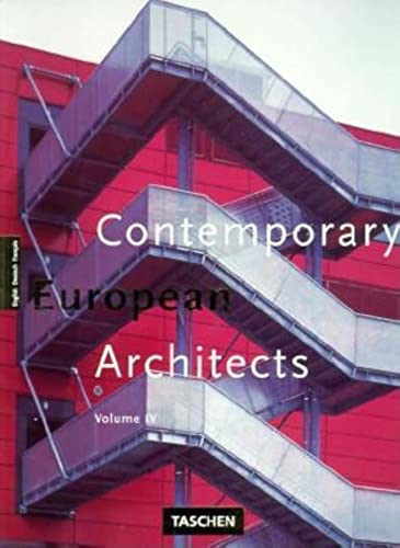 Stock image for Contemporary European Architects: Vol. 4 (Big) (German Edition) for sale by Bluff Books