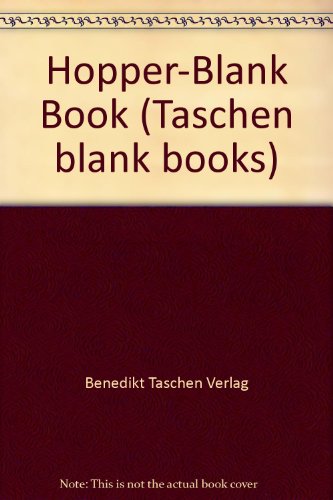 Hopper-Blank Book (9783822893616) by Benedikt Taschen Verlag