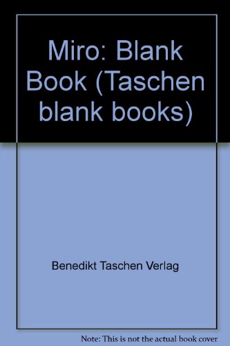 Imagen de archivo de Miro: Blank Book (Taschen blank books) a la venta por medimops