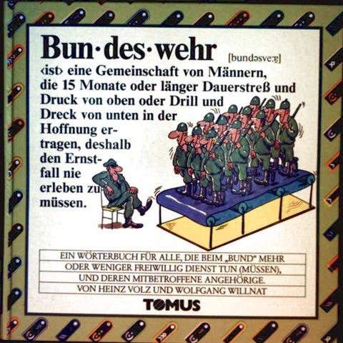 Beispielbild fr Bundeswehr Ein Wrterbuch fr alle, die beim "Bund" mehr oder weniger freiwilig Dienst tun (mssen), und deren mitbetroffene Angehriger zum Verkauf von Bernhard Kiewel Rare Books