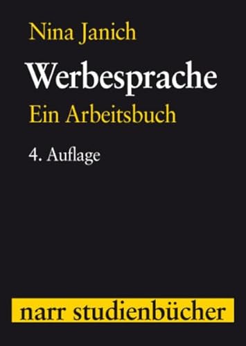 Beispielbild fr Narr Studienbcher: Werbesprache: Ein Arbeitsbuch zum Verkauf von medimops