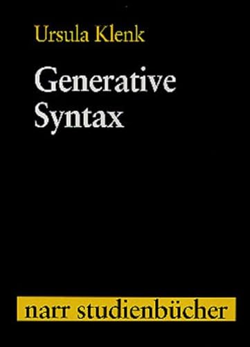 9783823349945: Generative Syntax (Narr Studienbcher)